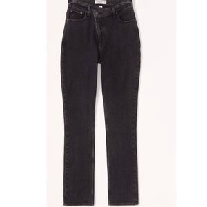 Abercrombie & Fitch Curve Love 90’s Slime Straight Ultra High Rise